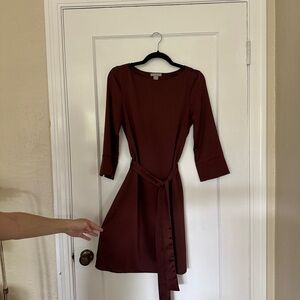 H&M Burgundy Mini Dress